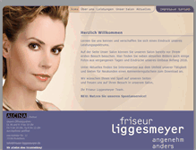 Tablet Screenshot of friseur-liggesmeyer.de